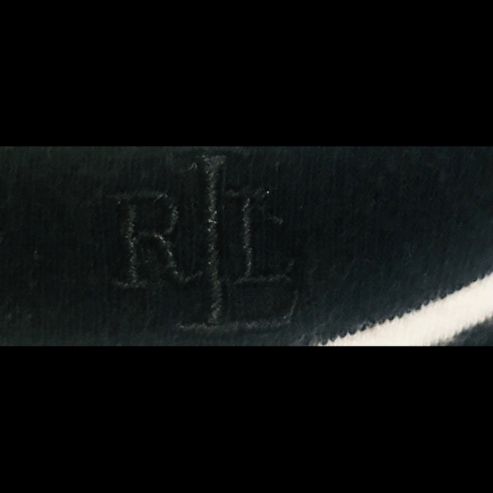 Ralph Lauren blk/white striped long sleeve top - L - Picture 2 of 5